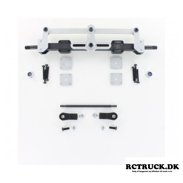 1:14 styrbar aksler til carcon blokvogn.